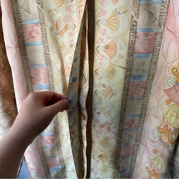 IB Diffusion Womens Vintage 100% Silk Floral Tunic 8 - Picture 7 of 9